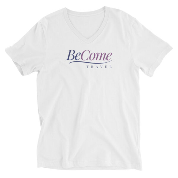 BeCome Travel - Unisex Short Sleeve V-Neck T-Shirt - Image 2